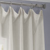 Gardenia Faux Linen Sheer Curtain Single Panel, 50"x96"