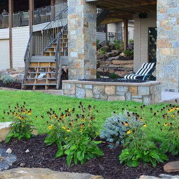 Planting Bed and Fire Pit
