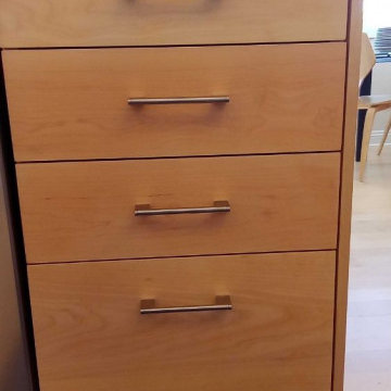 Tesar Redondo Beach Solid Maple Natural Modern Custom Kitchen Cabinets