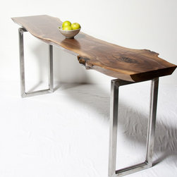 Black Walnut Riser Console Table - Side Tables And End Tables