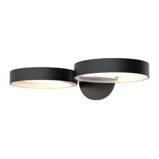 Sonneman 2651 Light Guide Ring 1 Light 1-1/2" Tall LED Wall - Satin Black /
