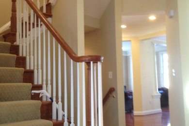 Inspiration for a modern staircase remodel in DC Metro