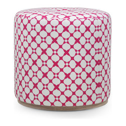 Baglioni Ottoman in Pink - Footstools & Ottomans