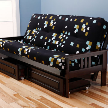 Monterey Frame with Modern Blocks Mattress and Storage Drawers