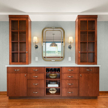 Custom Built-in Buffet with Wine Racks