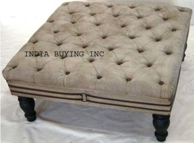 Industrial leather and canvas furniture from India buying inc