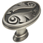 Cosmas - Cosmas 4297AS Antique Silver Floral Cabinet Knob - Manufacturer: Cosmas