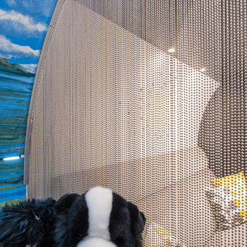 Creative Keychain Curtain Divider | Stylish Underground Shelter |