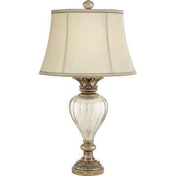 Traditional Table Lamp, Antique Mercury