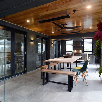 Outdoor dining space