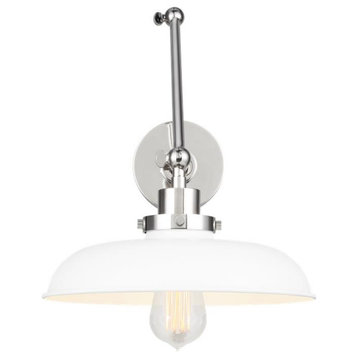 Generation Lighting, CW1171MWTPN, Double Arm Wide Task Sconce, Matte White