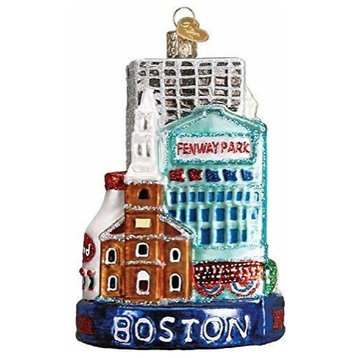 Old World Christmas Boston Blown Glass Ornament