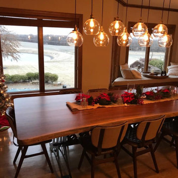 American black walnut large dining table