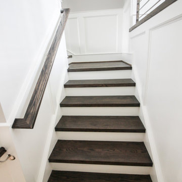 Project #72 | Modern Staircase with Horizontal Steel Rod Railing