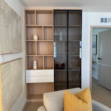 Custom Built-In Display Cabinet with LED Lighting | Modern Storage Design