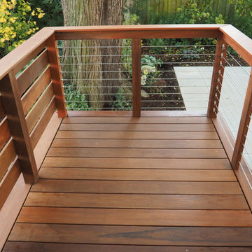 Smolski IPE deck with stainless steel cable railing