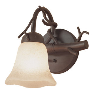 Vine 9x9.5" 1-Light Gothic Wall-Light by Kalco - Rustic - Bathroom Vanity Lighting - by Allegri ...