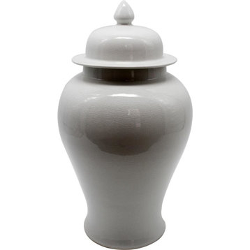 Temple Jar Vase Medium Colors May Vary White Crackle Variable Ceramic