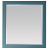 Florence Rectangular Bathroom/Vanity Framed Wall Mirror, Royal Green, 36"