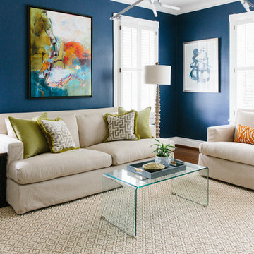 Beach Style Living Room
