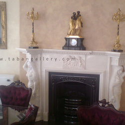 Marble Fireplace,Queen - Indoor Fireplaces