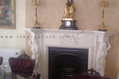 Marble Fireplace,Queen