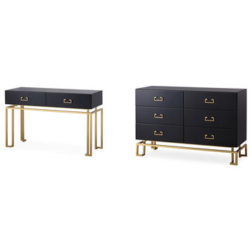 Infinity Console and Dresser Set