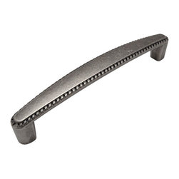 Cosmas - Cosmas 4112WN Weathered Nickel Cabinet Pull, 5" Hole Centers, Set of 25 - Cabinet And Drawer Handle Pulls