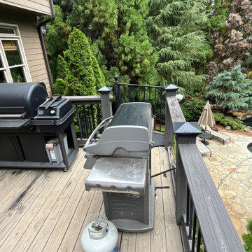 BEFORE - Deck Build Using Pressure Treated Pine with Timbertech Deck Lighting