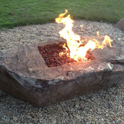 Natural Stone Firepit Boulders - Fire Pits