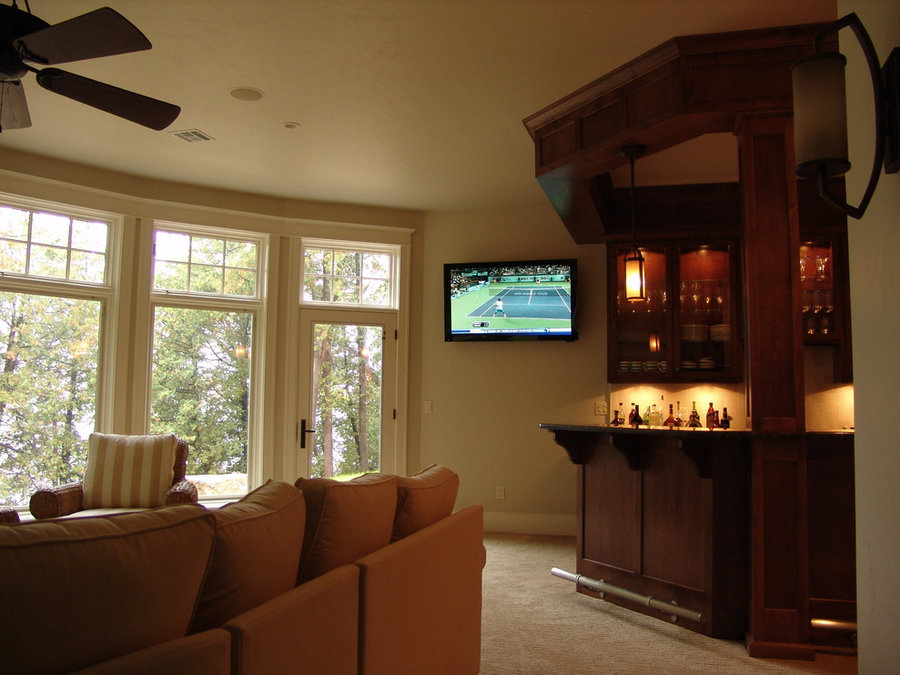 Home Bar Television Installation