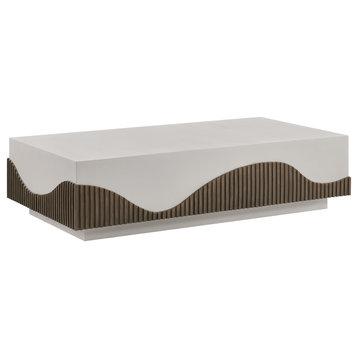 Tranquility Rectangle Coffee Table - White Outdoor Coffee Table