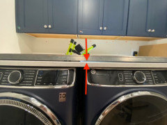 How to support Quartz countertop above washer dryer section? : r/Renovations