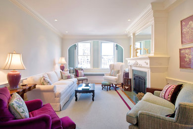 Elegant living room photo in New York