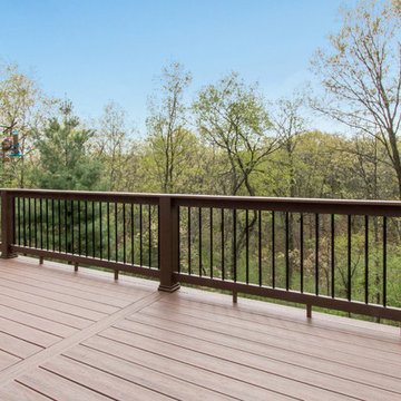 Composite Deck on Rustic House