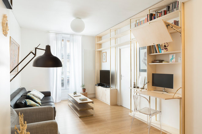 Contemporary Living Room by Lagom architectes