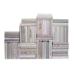 Booth & Williams - Modern Book Wall Set, Marble, Set of 75 - Books