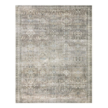 Layla Lay-13 Antique/Moss Printed Area Rug by Loloi II, 9'x12'