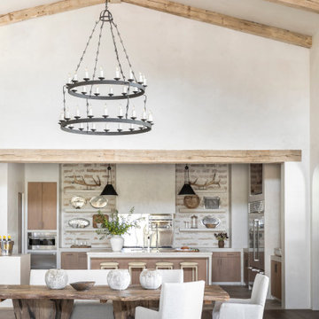 Bleached Rough Sawn Barn Beams + European White Oak Flooring