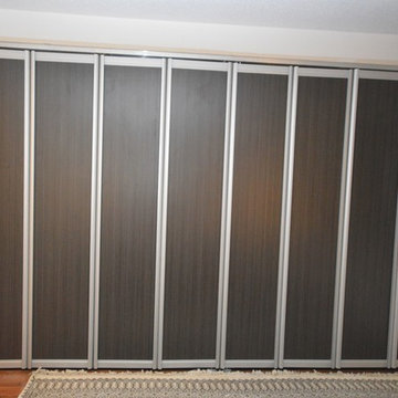 European style doors in front of reach-in closet upgrade