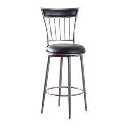 Alliance 24in Counter Stool in Silver - Bar Stools And Counter Stools