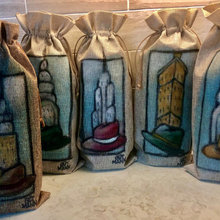 Todd's Original Art Wine Bags for gifts