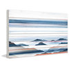 "Hidden Blue Mountains" Print on White Wood, 36"x24"