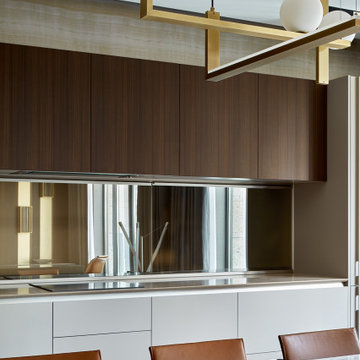 Люкс интерьер кухни в Квартире 120 кв. м. в Современном стиле