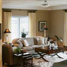 Family room window treatments