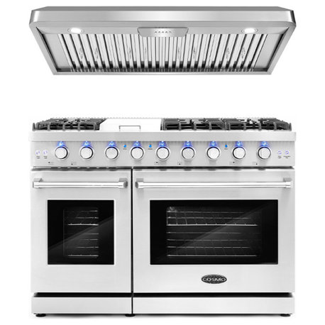 2-Piece Kitchen, 48" Gas Range and 48" Under Cabinet Range Hood