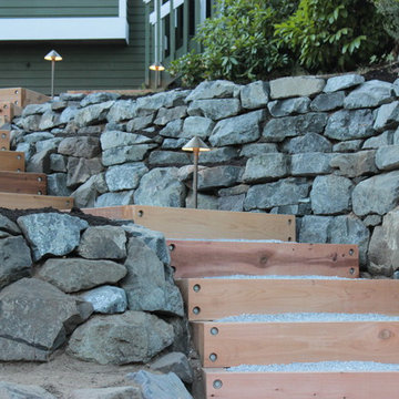 Maple Leaf Cedar Risers & Basalt Walls