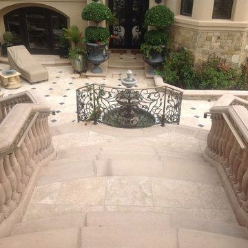 Los Gatos Mediterranean- courtyard and entry way