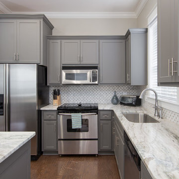 Transitional Kitchen Update Done with Cabinet Refacing
