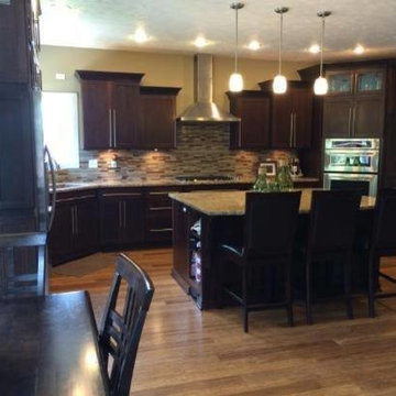 Cherry Contemporary Kitchen-New Construction